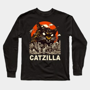 Kaiju Cat Monster - Catzilla Long Sleeve T-Shirt